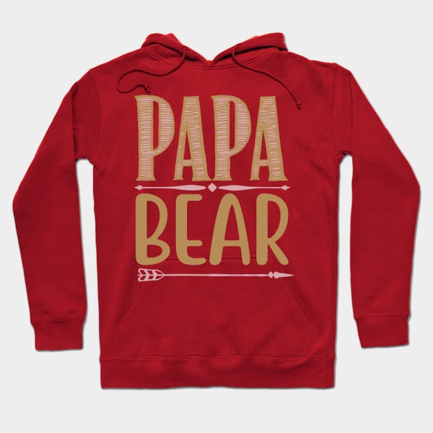 Papa Bear Hoodie by TeeValley